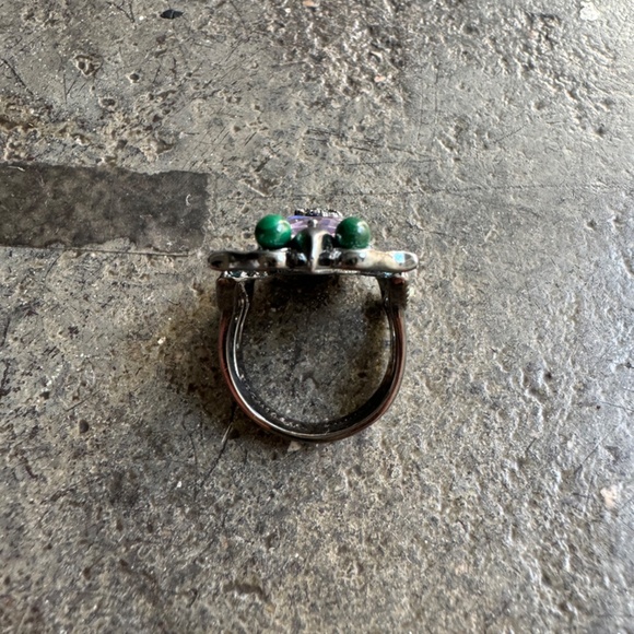 Vivienne Westwood Scarab / Beetle Ring w/ Swarovski crystals and stones - Picture 4 of 8